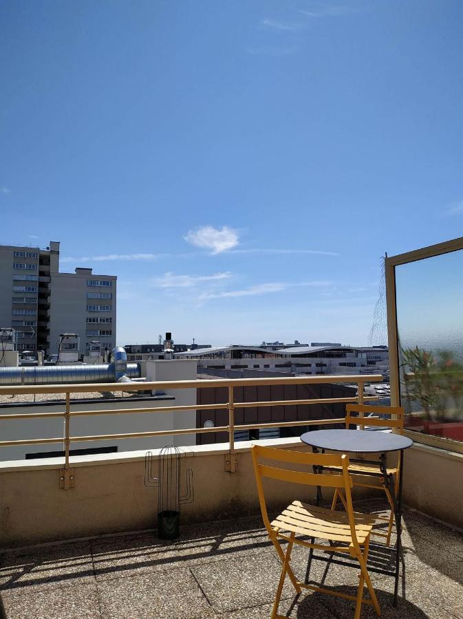 Appartement Terrasse Sud Dernier Etage + Parking Le Havre Luaran gambar