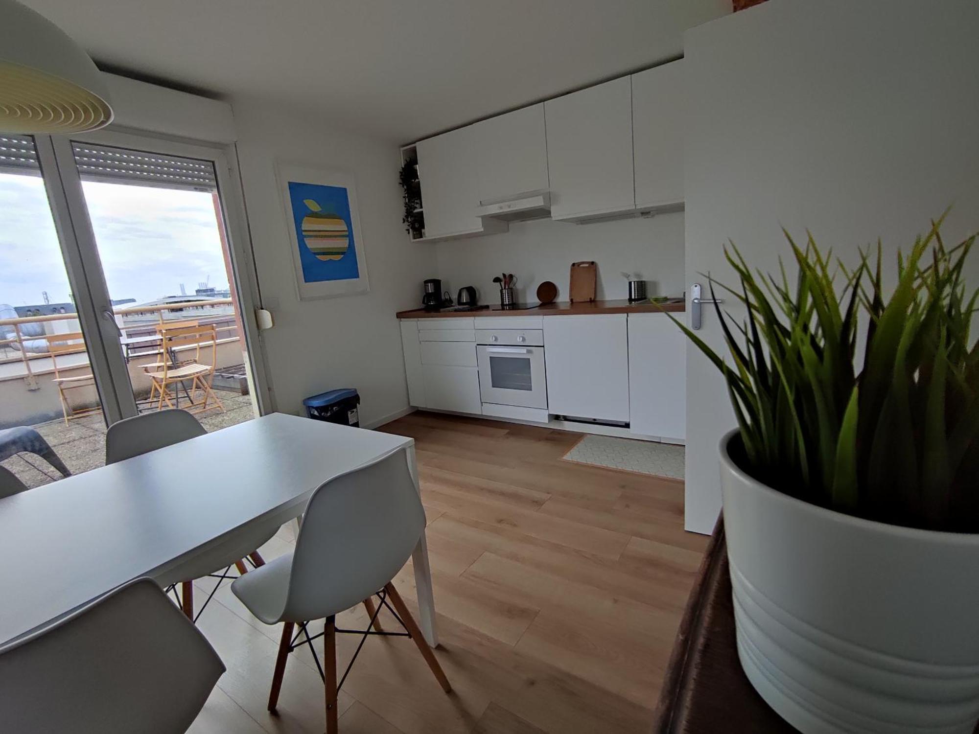 Appartement Terrasse Sud Dernier Etage + Parking Le Havre Luaran gambar